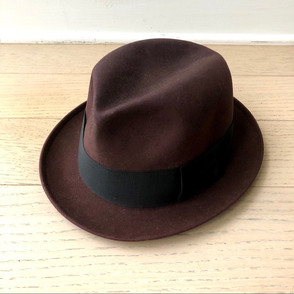 Locke and Co Hatters Brooks Bros 7 1/8 Fedora